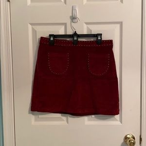 Maroon skirt